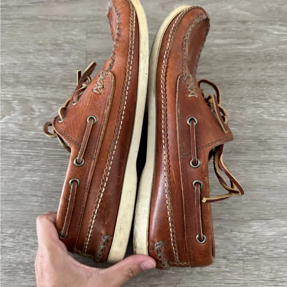YUKETEN Leather Boat Shoes
